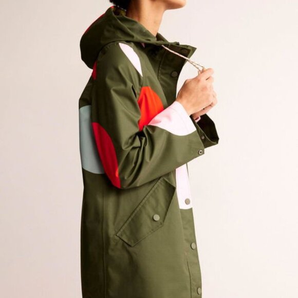NWT BODEN WELLS Spot Waterproof Coat Size 14R - Picture 2 of 8
